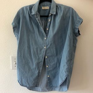 Madewell denim short sleeve top
